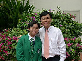 Li Qi and Mr Allen Peh