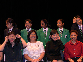 Li Qi with RGS Teachers and Students