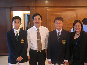 Shing Bo and RI Principal - Mr Wong